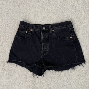 Levi's 501 Black Jean Shorts